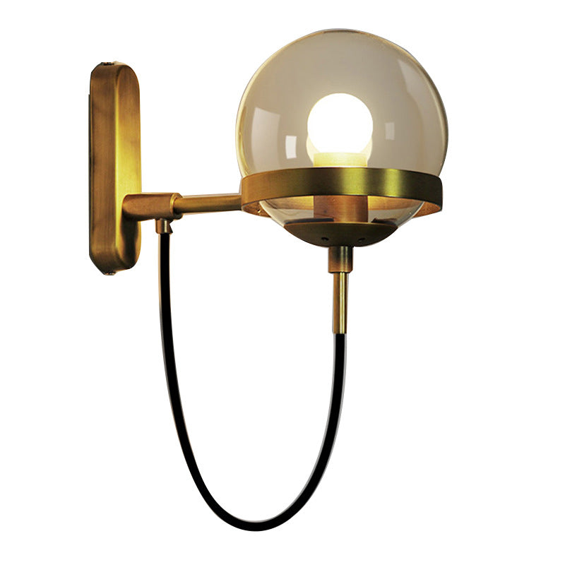 LumiSphere Modern Wall Lamp - Iron Sphere Light Fixture