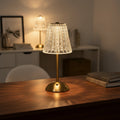 Ładowalna złota lampa stołowa do eleganckiego oświetlenia ambientowego