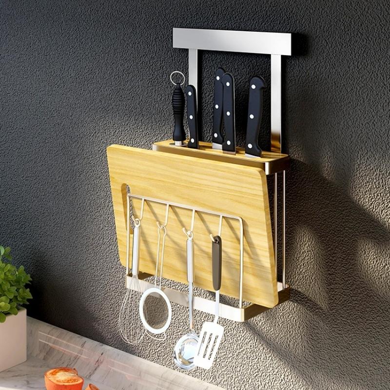 Claren Wall Mounted Utensil Storage Racks For Kitchen Organization