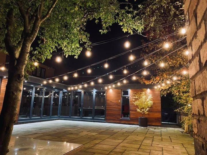 Zware Buiten LED Stekker Sfeerverlichting, Waterdicht Warm Wit