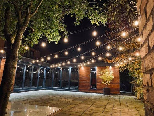 Zware Buiten LED Stekker Sfeerverlichting, Waterdicht Warm Wit