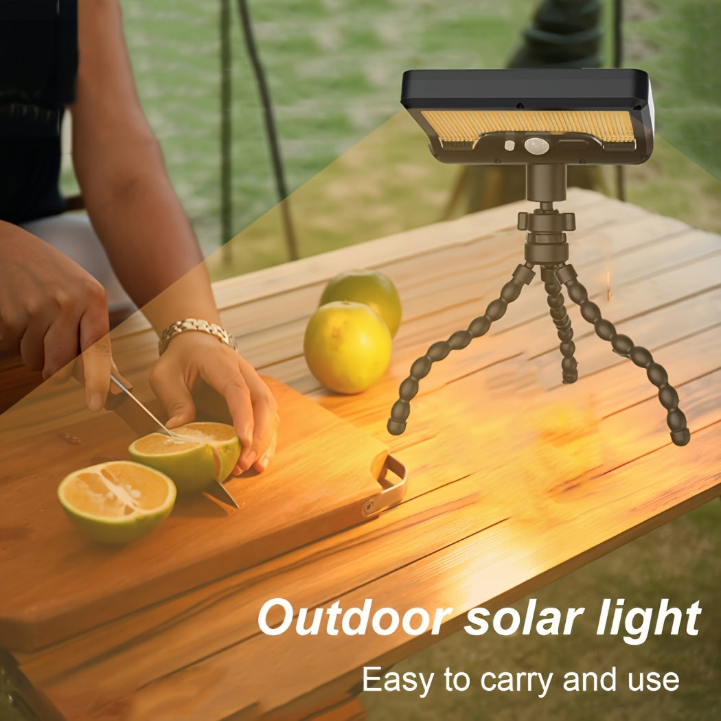 Obrotowa solarna lampa bezpieczeństwa