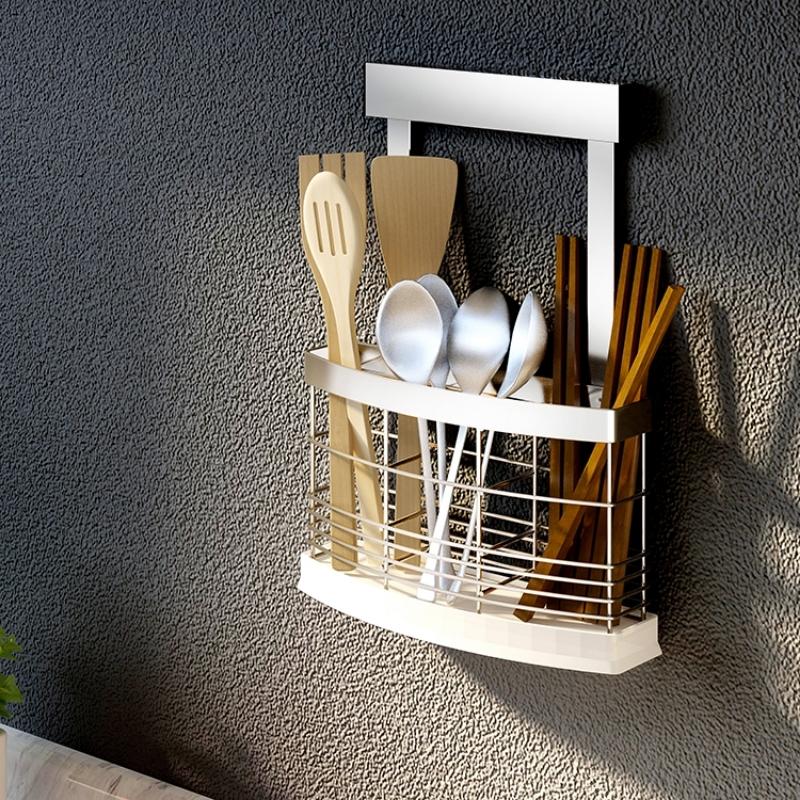 Claren Wall Mounted Utensil Storage Racks For Kitchen Organization