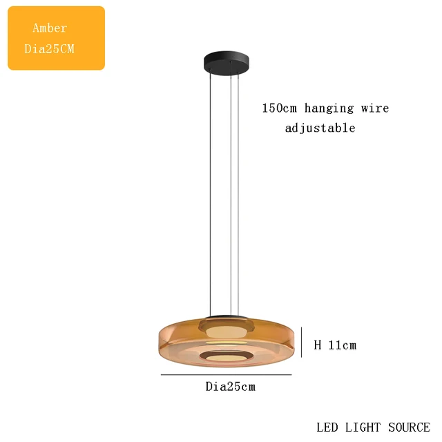NovaGlass Moderne Pendelleuchte für Küche und Esszimmer
