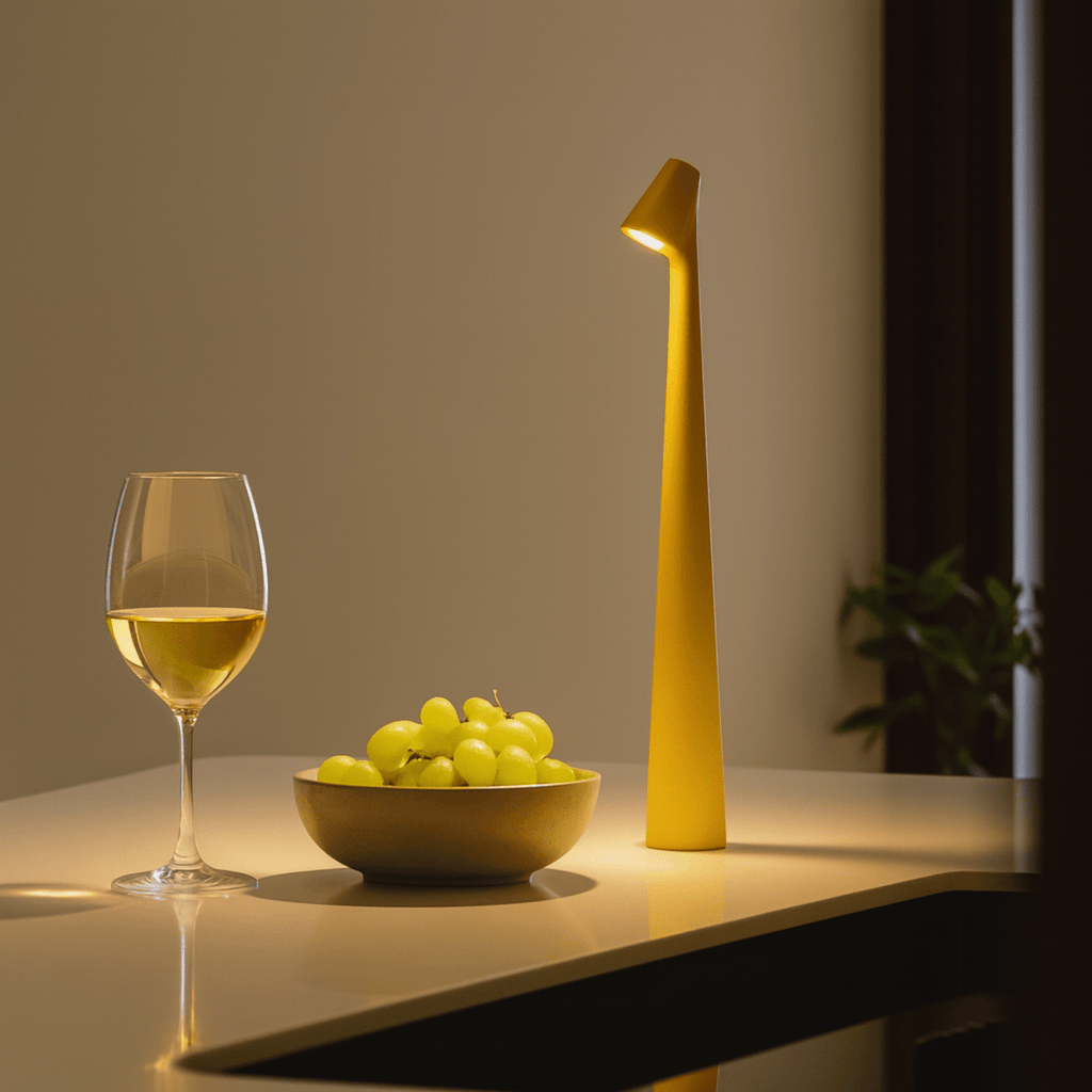 Nabíjecí stylová kovová stolní lampa pro vnitřní i venkovní použití