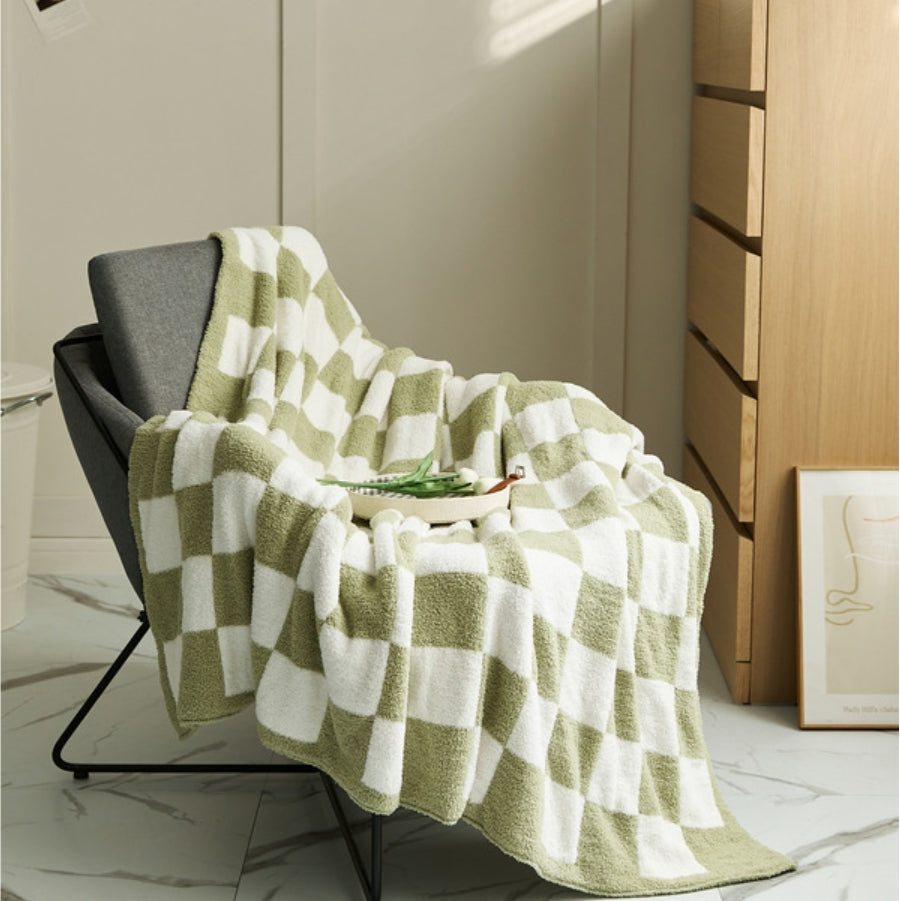Plaid douillet en tricot pour canapé, confort au quotidien