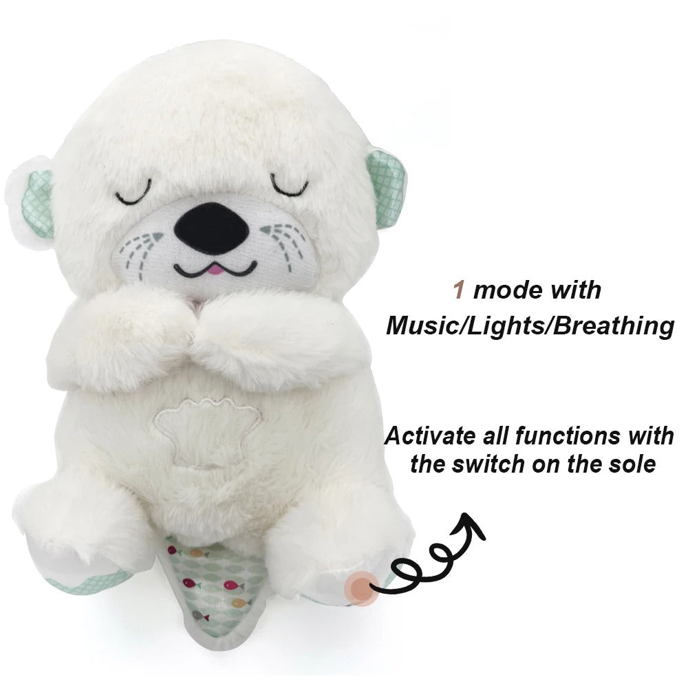 Peluche Loutre pour Bébé, Compagnon de Respiration pour un Coucher Doux | Fervei