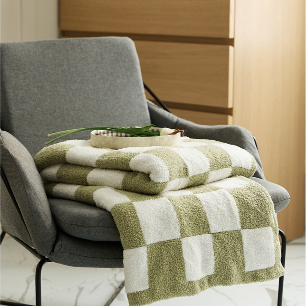 Plaid douillet en tricot pour canapé, confort au quotidien
