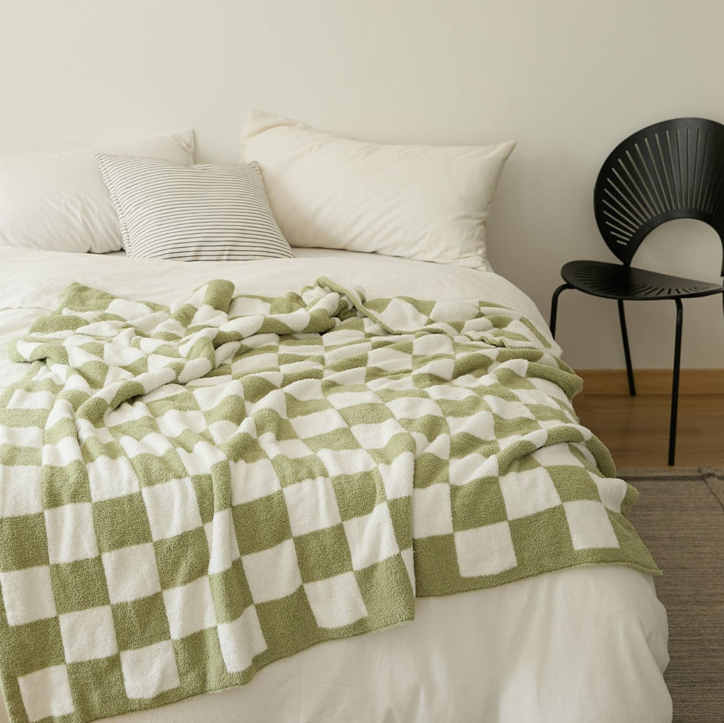 Plaid douillet en tricot pour canapé, confort au quotidien