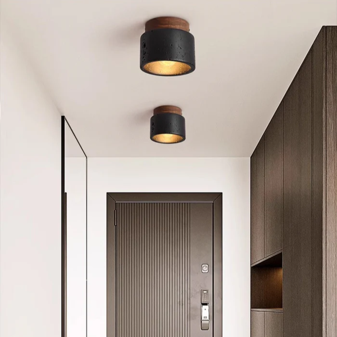 StoneGlow Stone Look Ceiling Light For Living Rooms And Hallways