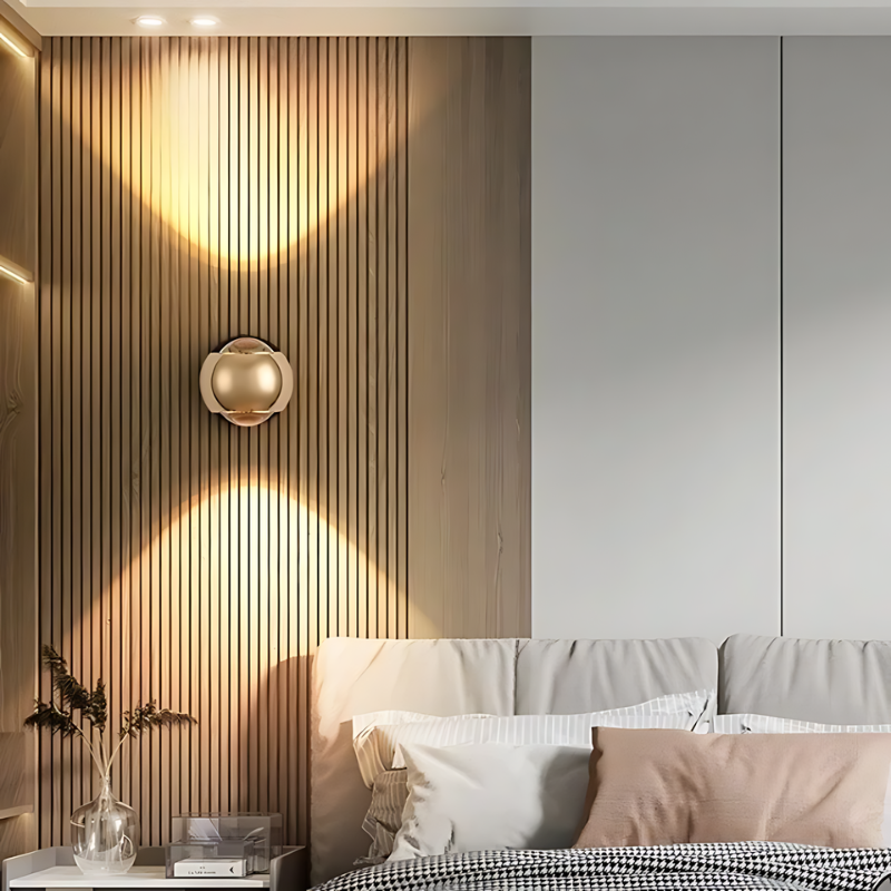 LumaAero 180-Degree Rotating LED Wall Light for Living Room