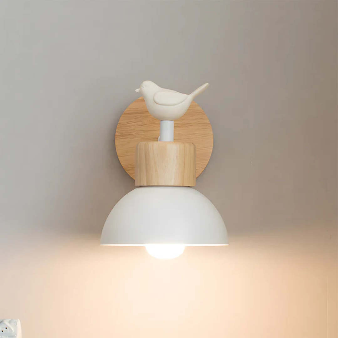 Everwood Wood Wall Light for Bedroom Living Room and Kitchen