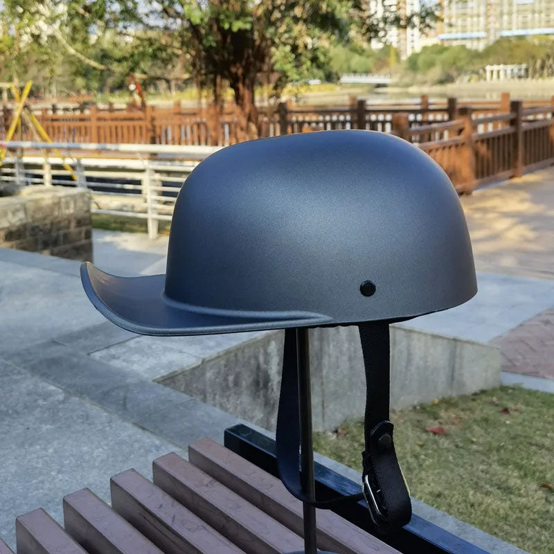 Baseball Cap Style Motorcycle Helmet DOT Approved For Everyday Riding