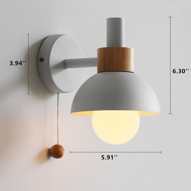 Fjordly Macaron Globe Wall Lamp With Soft Warm Pastel Glow
