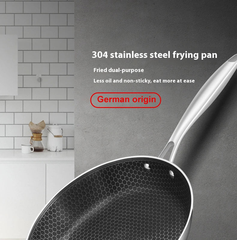 AuroraChef rustfri stålpande med ridsefast nonstick-belægning | Fervei