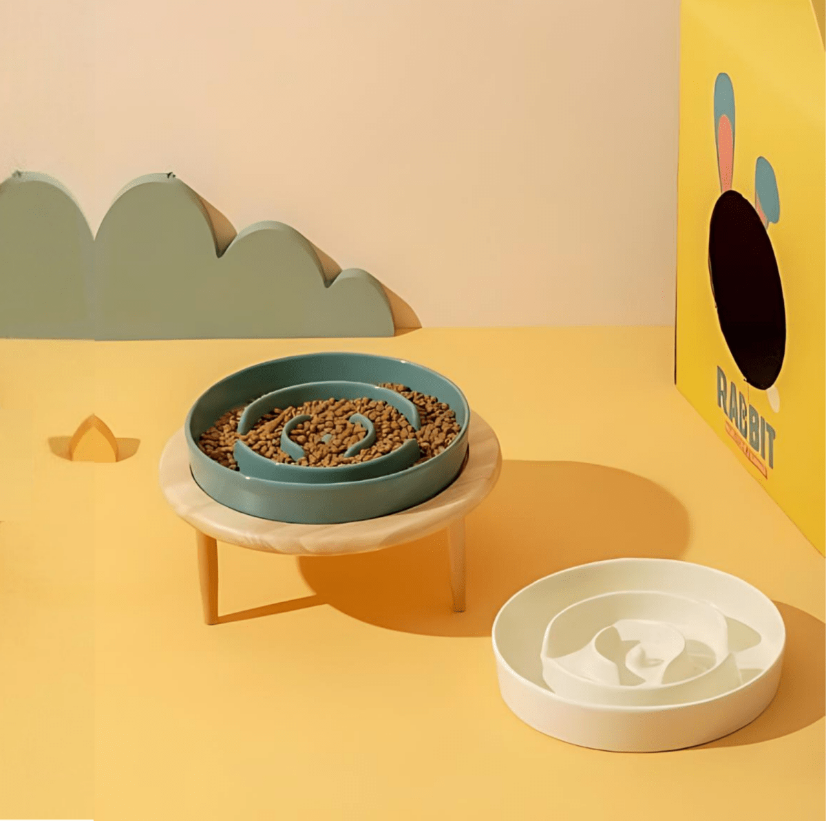 ZenPaws Premium Slow Feeder Bowl For Dogs And Cats