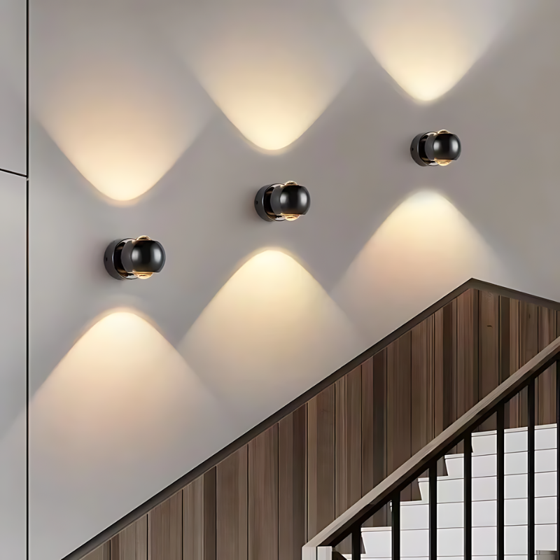 LumaAero 180-Degree Rotating LED Wall Light for Living Room