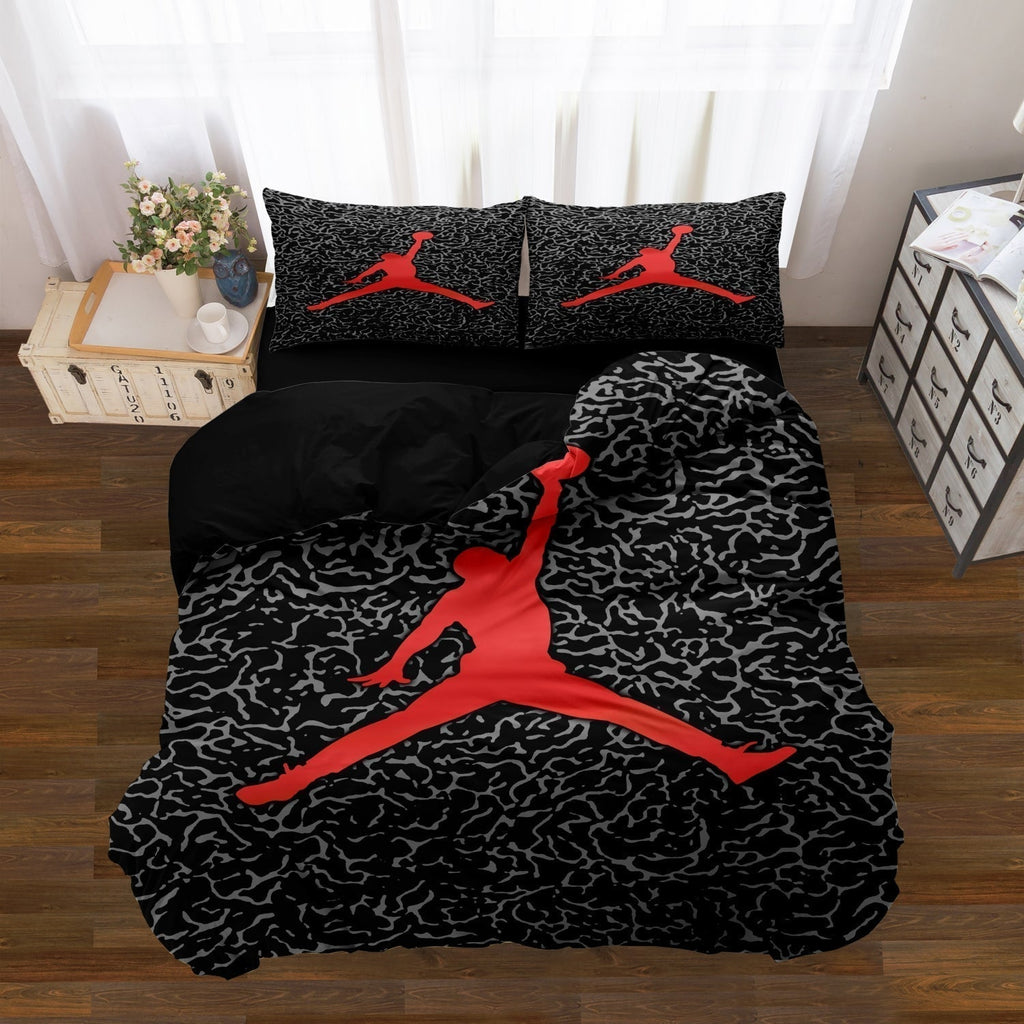 Parure de housse de couette SportDream avec thème basket-ball pour enfants et adolescents