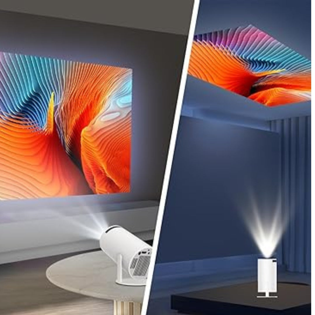 Projektor Smart 4K z WiFi, Bluetooth i HDMI, kąt widzenia 180 stopni