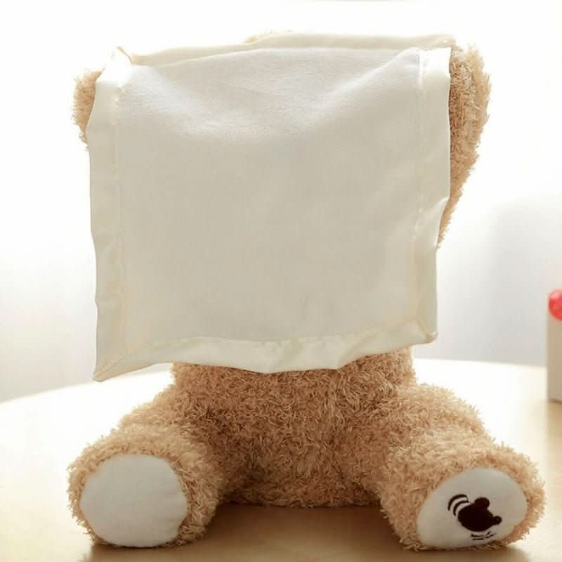 CooBear Plyšový interaktivní medvídek s hrou na schovávanou kukačku pro batolata