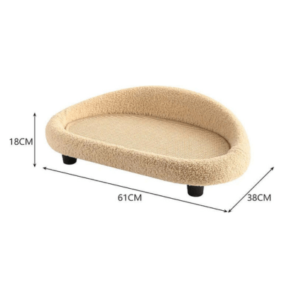 SilkPaw Retreat Stylish Hideaway With Scratching Surface And Cozy Cushion