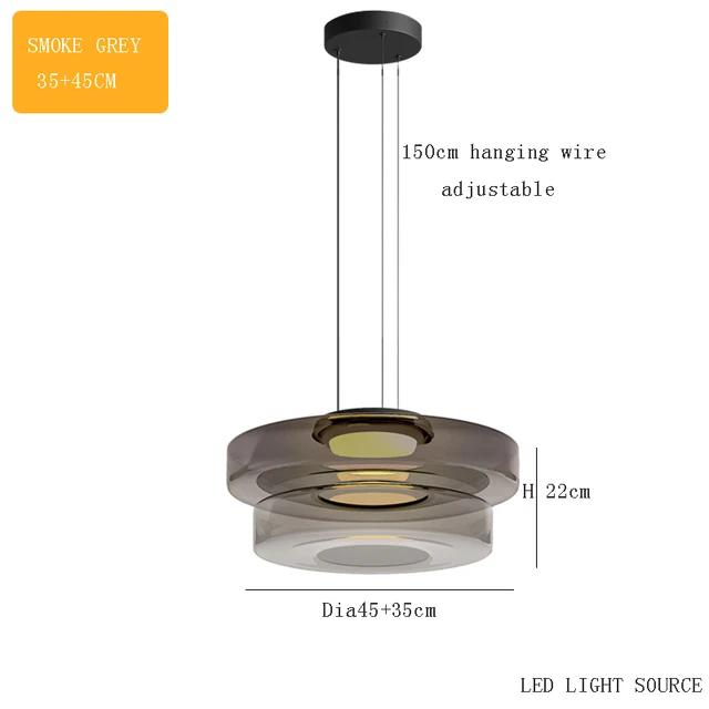 NovaGlass Moderne Pendelleuchte für Küche und Esszimmer