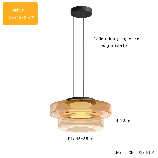 NovaGlass Moderne Pendelleuchte für Küche und Esszimmer
