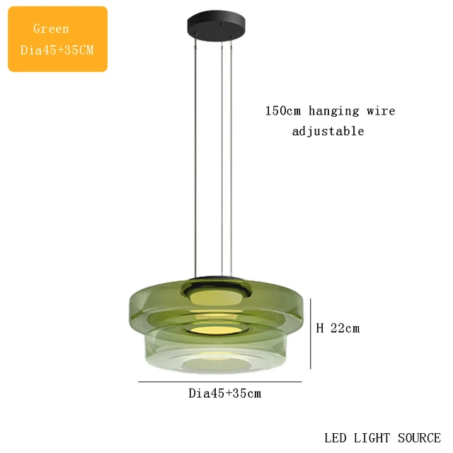 NovaGlass Moderne Pendelleuchte für Küche und Esszimmer