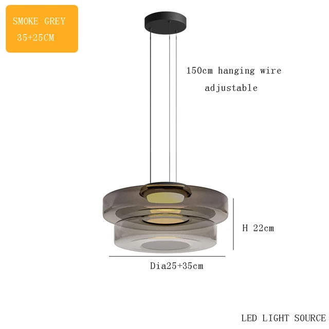 NovaGlass Moderne Pendelleuchte für Küche und Esszimmer