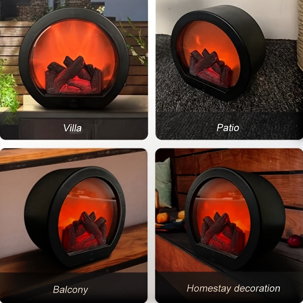 Vintage Flame Lamp for Cozy Indoor Ambience