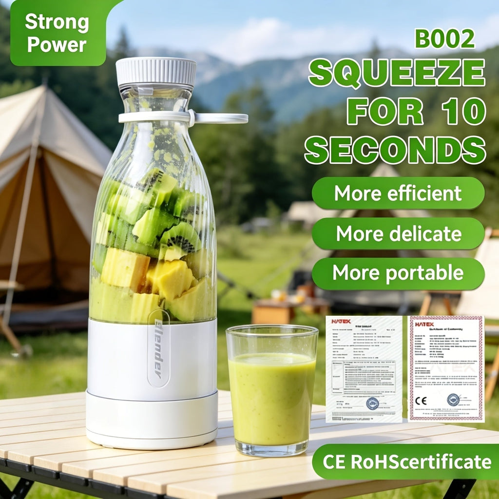 Bärbar uppladdningsbar juiceblender för resedrycker