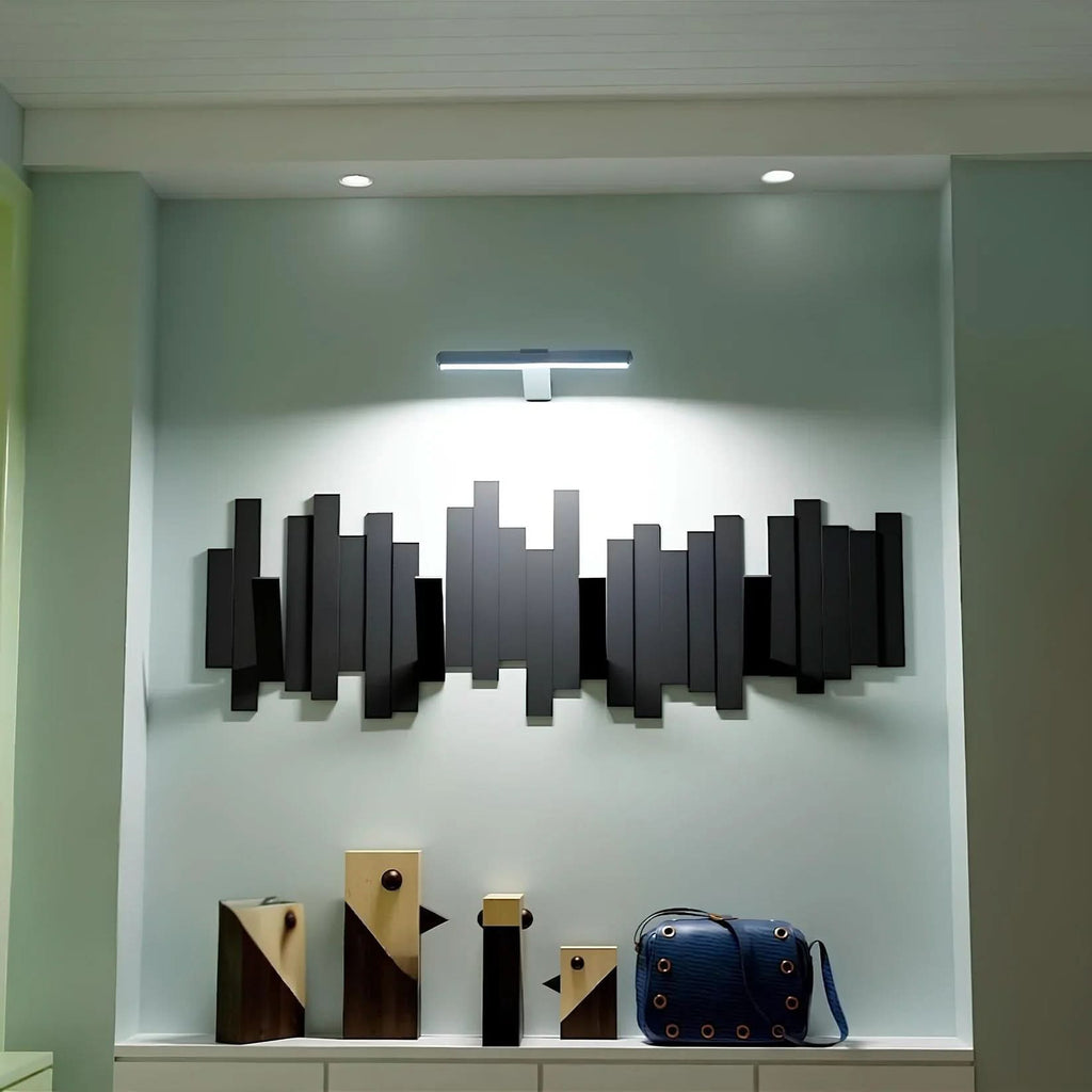 Applique murale LED pivotante LumaNova - Sans fil et élégante pour tout mur de galerie