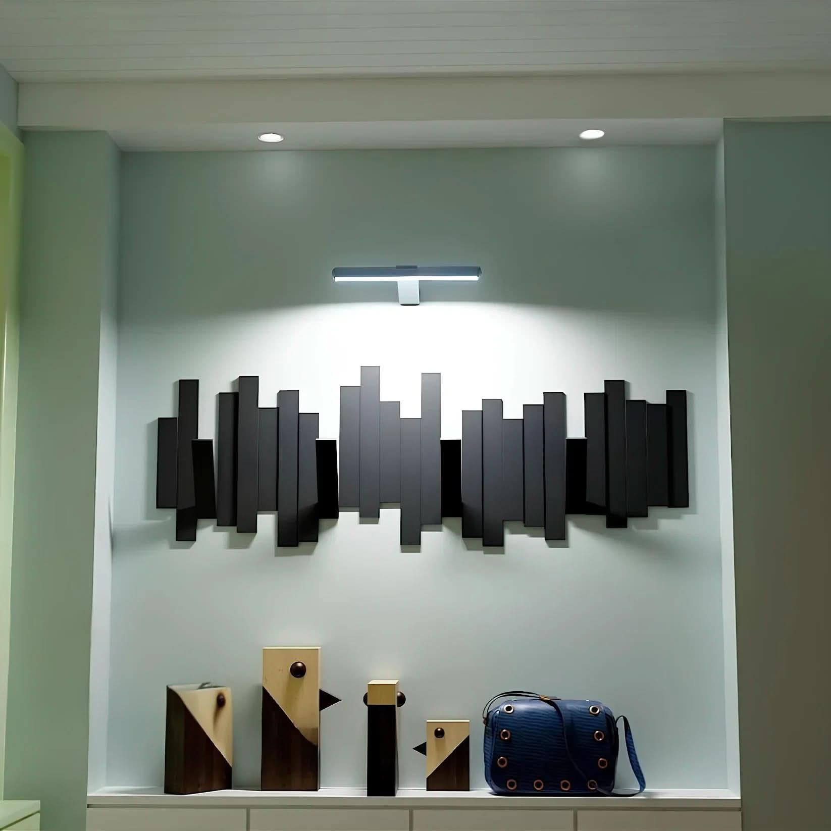 Applique murale LED pivotante LumaNova - Sans fil et élégante pour tout mur de galerie