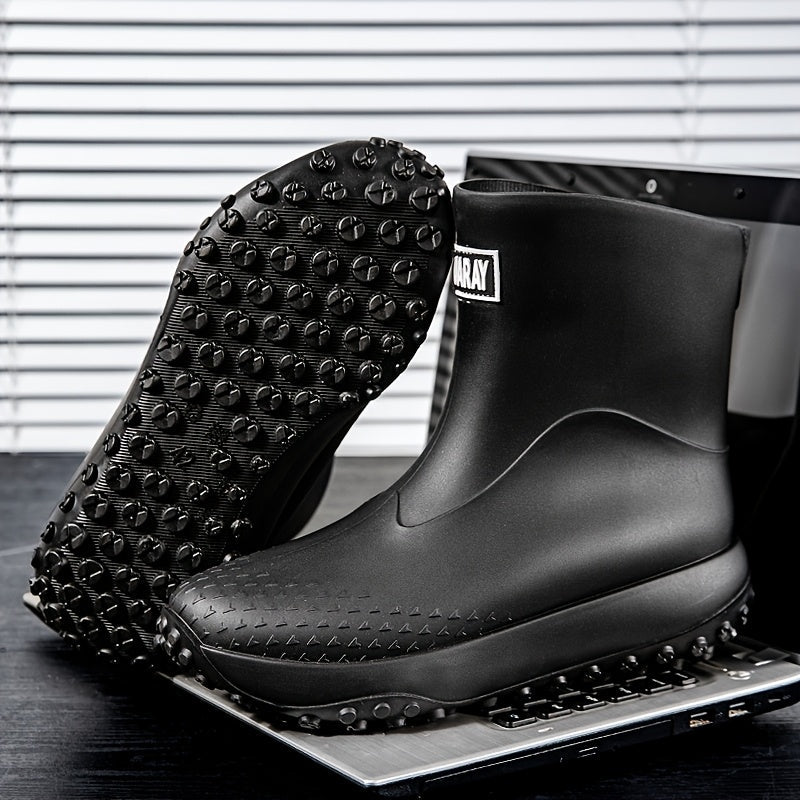 Slip-On Waterproof Rain Boots