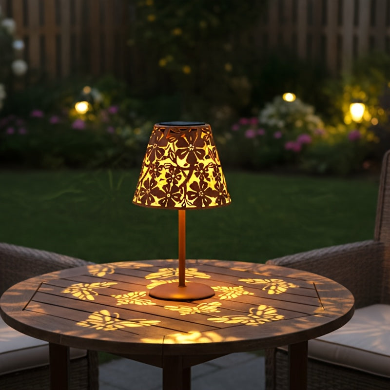 Lanterna Solare a Forma di Fiore per un'Arredamento Accogliente di Patio e Terrazza