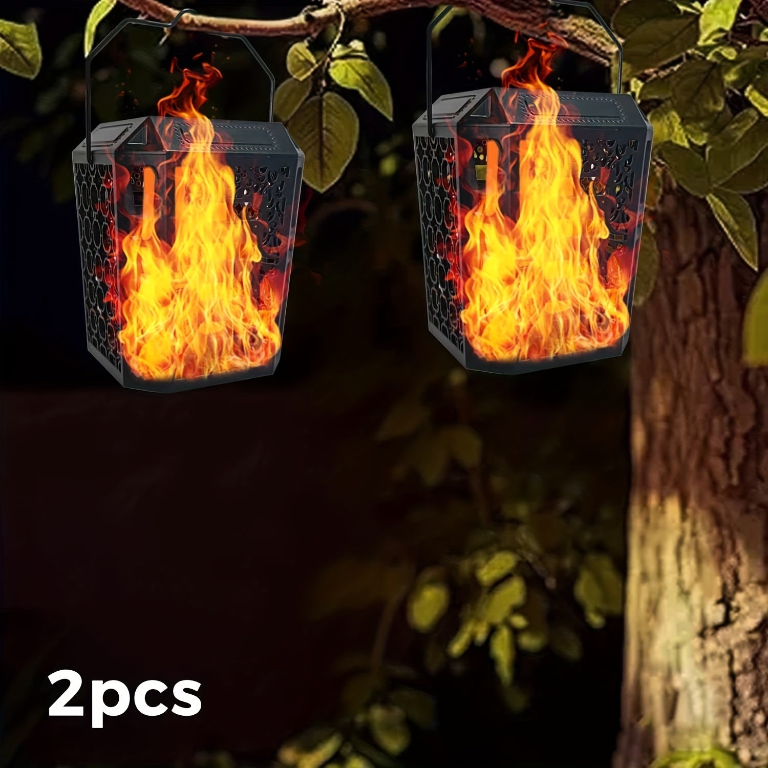 Flickering Solar Torch Lamp