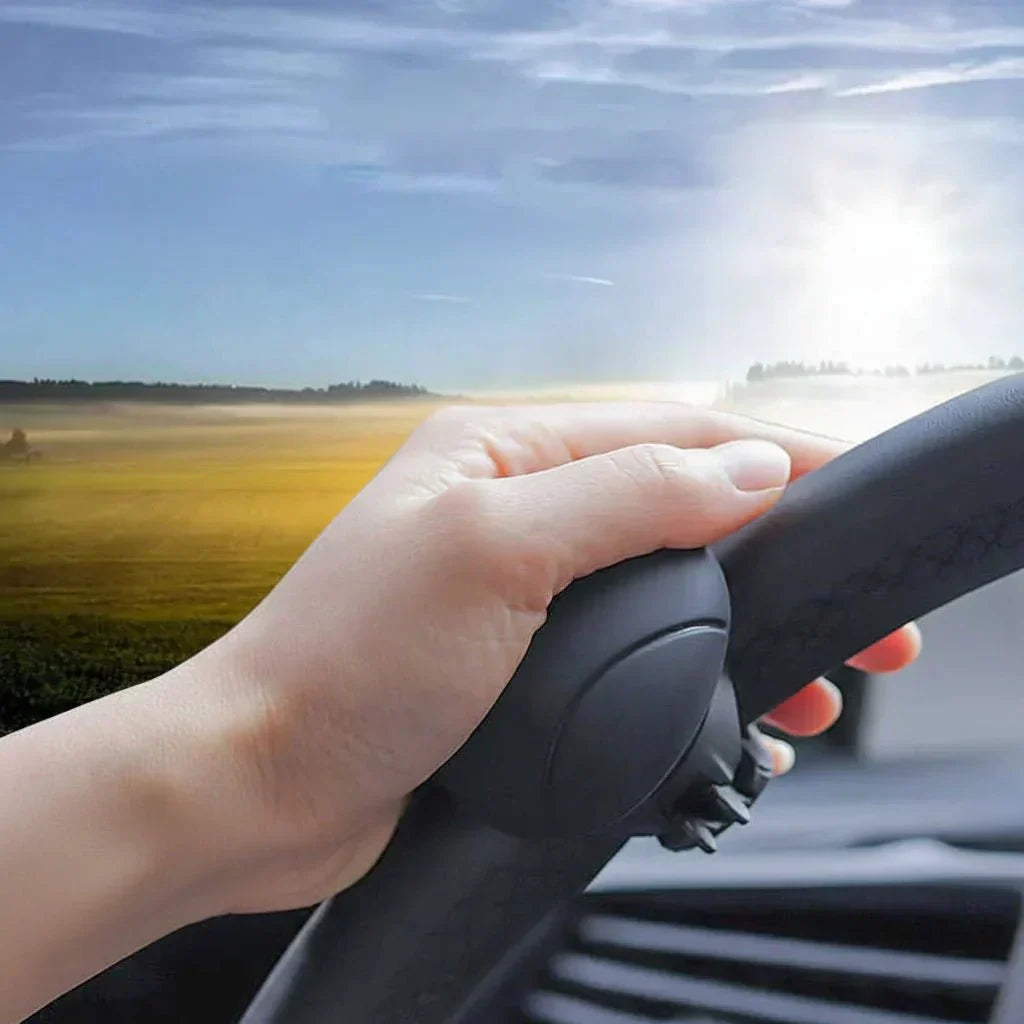 FlowGrip Ergonomic Steering Wheel Spinner Knob For Smooth Driving