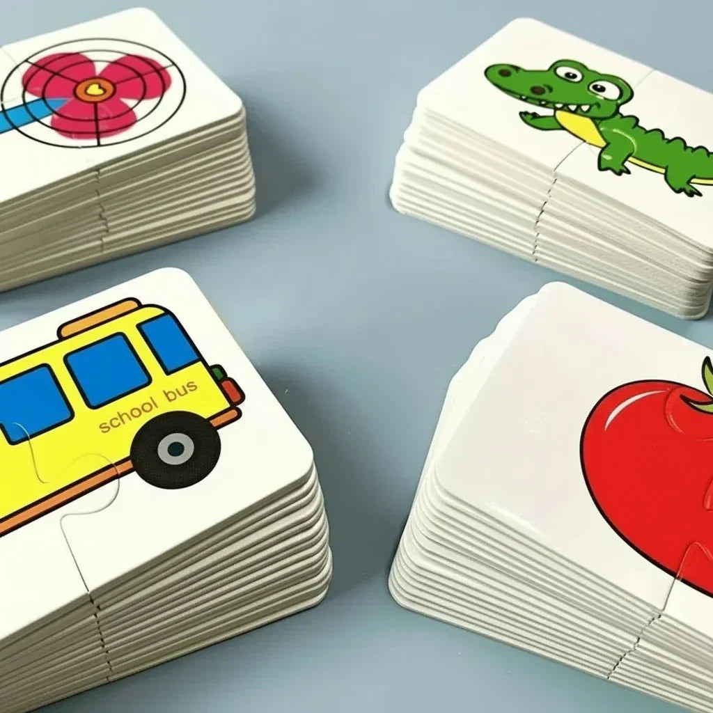 BrightPals Lagdelt Matchende Puslespil Til Legende Tidlig Uddannelse Og Hukommelsestræning