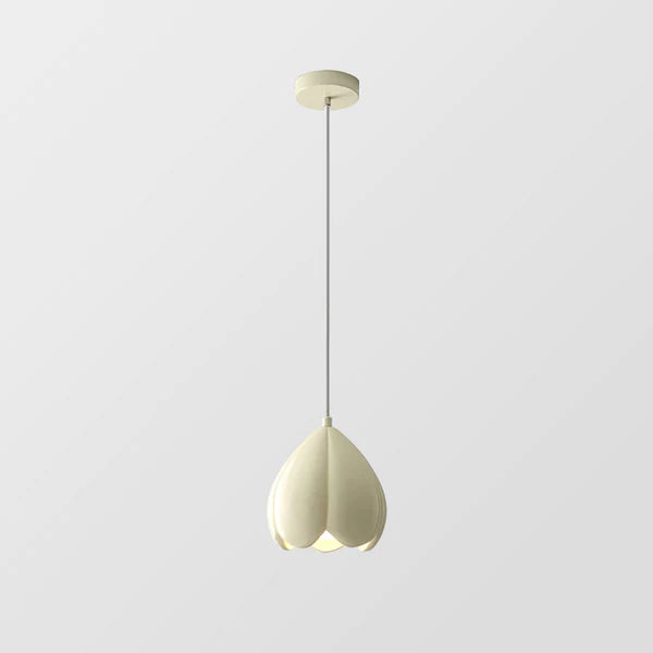 Marenelle Cream Glass Pendant Light With Subtle Warm Glow