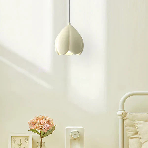 Marenelle Cream Glass Pendant Light With Subtle Warm Glow