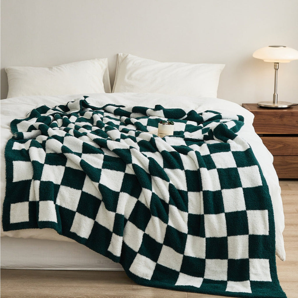 Plaid douillet en tricot pour canapé, confort au quotidien