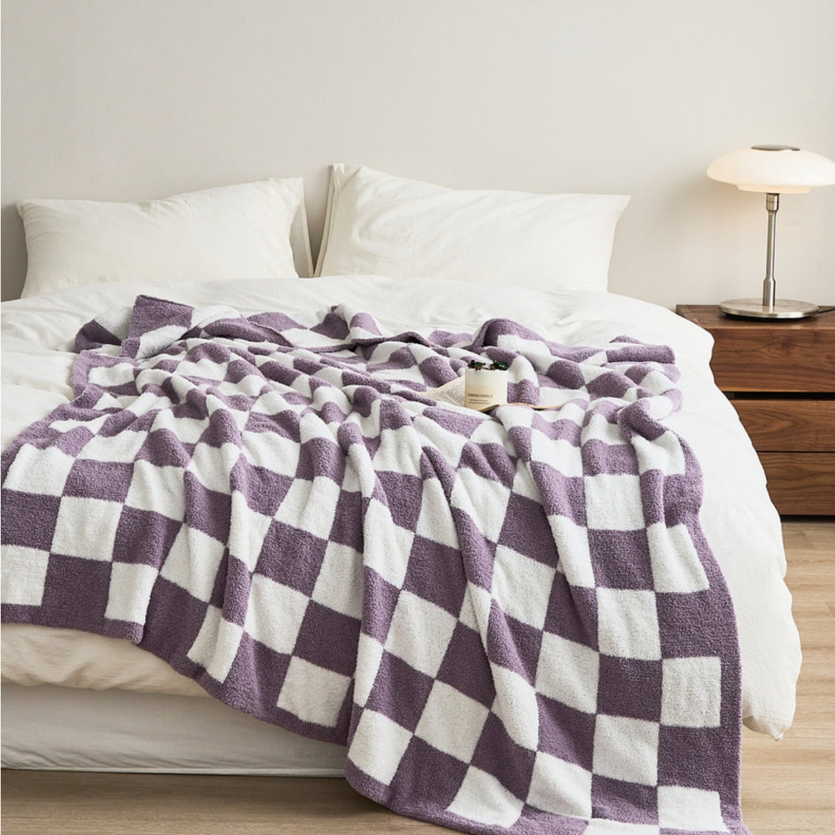 Plaid douillet en tricot pour canapé, confort au quotidien