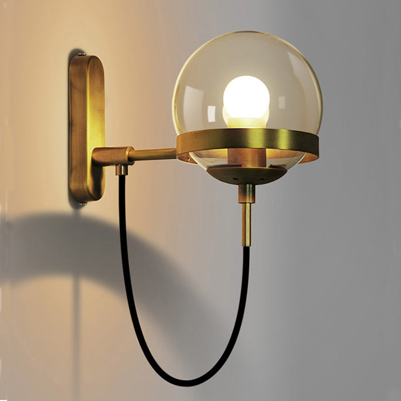 LumiSphere Modern Wall Lamp - Iron Sphere Light Fixture