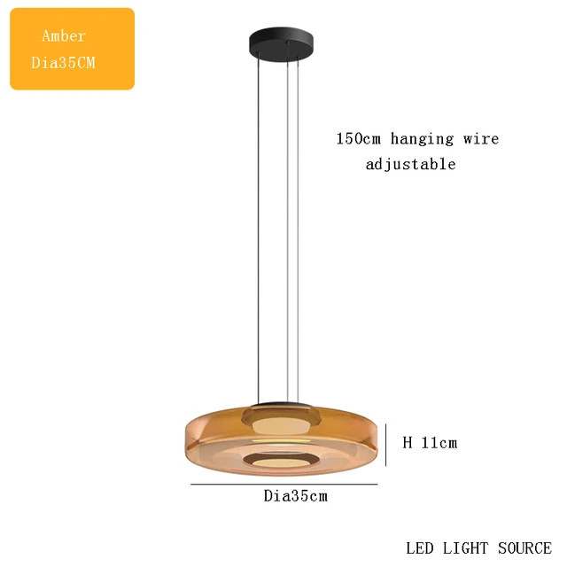 NovaGlass Moderne Pendelleuchte für Küche und Esszimmer