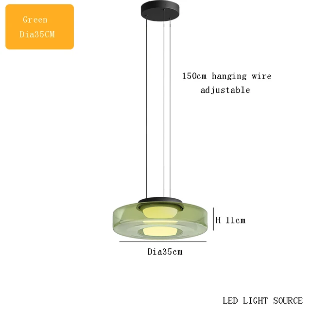 NovaGlass Moderne Pendelleuchte für Küche und Esszimmer