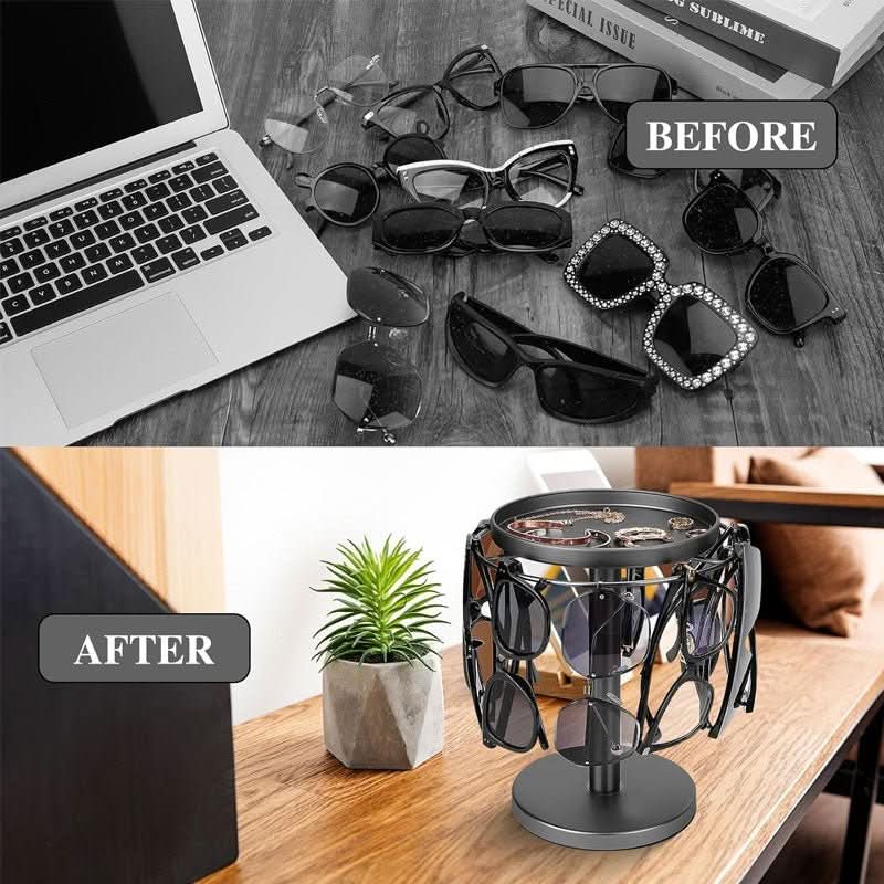 AstraRack 360 Degree Rotating Glasses Stand for Elegant Organization