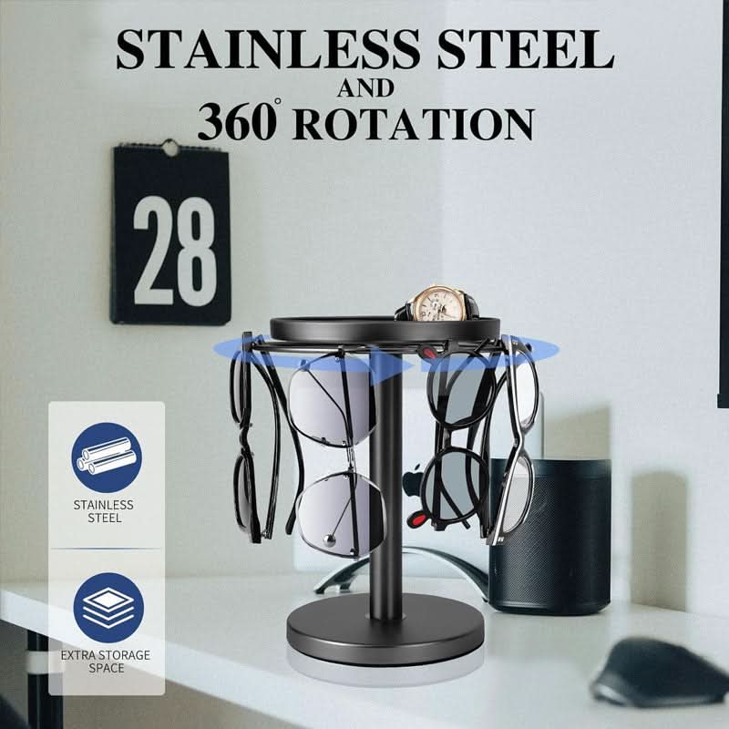 AstraRack 360 Degree Rotating Glasses Stand for Elegant Organization