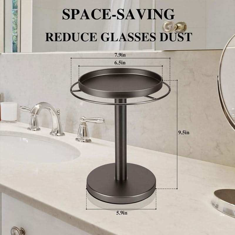 AstraRack 360 Degree Rotating Glasses Stand for Elegant Organization