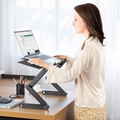 Ergonomický stojan na notebook AeroFlex Pro s otočným kloubem o 360 stupňů pro domácí kancelář