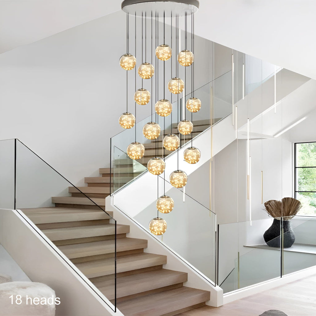 Bella Glass Ball Chandelier | Fervei